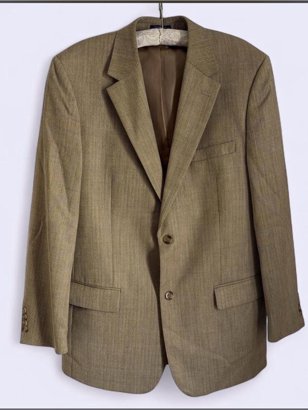 Men's Classic Single-Breasted Brown Blazer